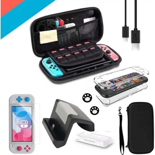 Portable Clear Cover Case for Nintend Switch Lite Carrying Storage Bag for NS Switch Mini Console Game Shell Accessories