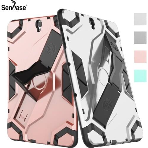 Shockproof Armor TPU+PC Portable Hand Strap Stand Tablet Cover For Samsung Galaxy Tab S3 9.7 inch T820 T825 Protective Case