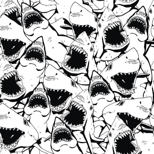 AZSG Shark Background Clear Stamps For DIY Scrapbooking/Card Making/Album Decorative Silicone Stamp Crafts