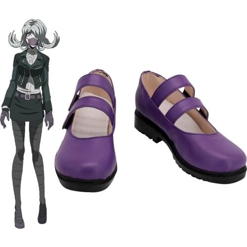 Danganronpa 3 Seiko Kimura Cosplay Boots Purple Shoes Custom Made Any Size