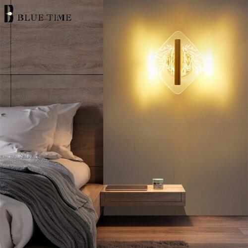 Acrylic Led Lustre Modern Wall Light Indoor Home Wall Lamp For Living Room Bedroom Bedside Corridor Lamps Decoration Luminaires