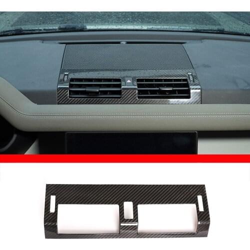 Real Carbon Fiber Car Styling for Land Rover Defender 110 20-21 Car Central Control Air Outlet Decorative Frame Car Accessories