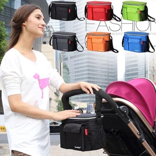 Baby Stroller Baby Diaper Bag for Thermal Insulation Mummy Mother Nappy Bags Baby Stroller Accessories Organizer