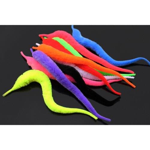 Tigofly 11 colors Fly Tying Mangum Dragon Tails Snake Wiggle Tail Pike Steelhead Saltwater Baitfish Fly Chenille Materials