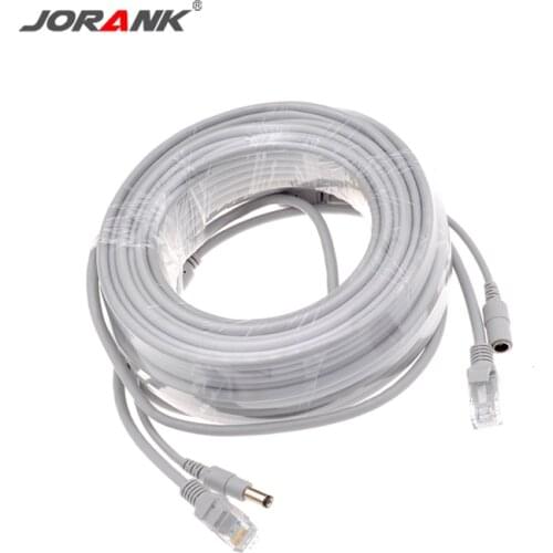 High Quality RJ45 Extension Cable Ethernet IP Camera Video DC Power Cat5 Internet CCTV Network LAN Cord POE Surveillance Camera