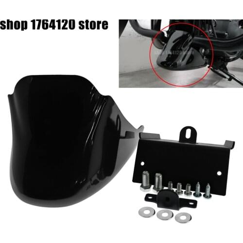 Motorcyle Bright Black Front Chin Spoiler Air Dam Fairing Cover For Harley Sportster XL883 XL1200 2004-2014 2015 2016