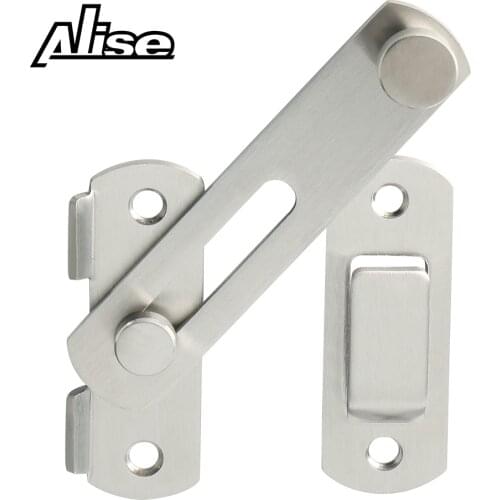 Alise 304 Stainless Steel Flip Latch Gate Latches Door Latch Barrel Bolt with Screws for Doors Buckle Bolt Sliding Lock Hardware
