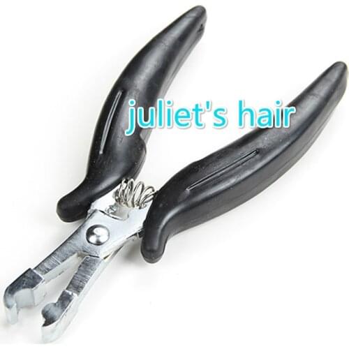 1 PC Rustproof Black Pliers U tip for Keratin bonded Fusion Tip Hair Extensions Pliers