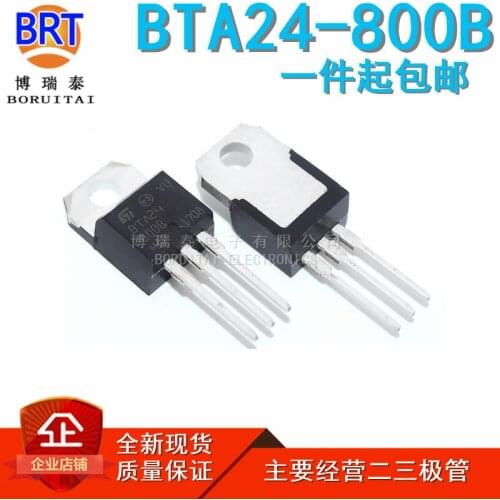10pcs/lot BTA24-800B TO-220 BTA24-800 TO220 BTA24 24-800B