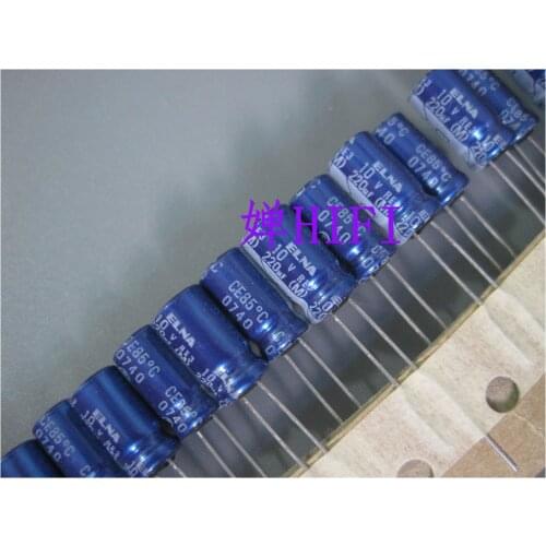 2020 hot sale 20PCS/50PCS ELNA original blue robe RE3 capacitance 10v220uf 6x11mm free shipping