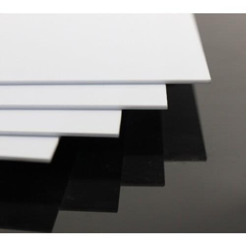 ABS0915 4pcs 1.5mm Thickness 200mm x 250mm ABS Styrene Sheets White NEW Architectural