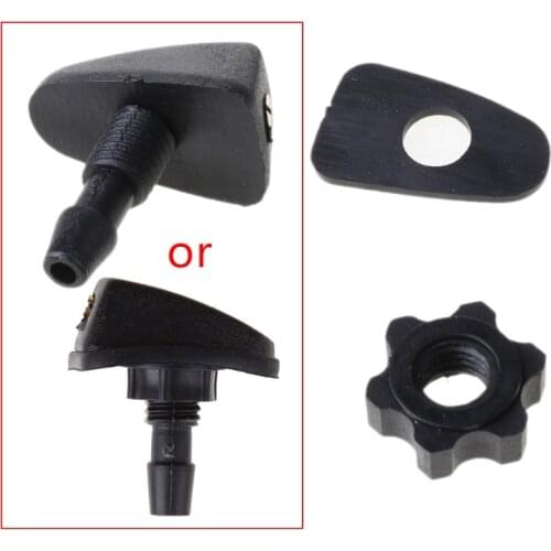 Car Universal Windshield Washer Sprinkler Head Wiper Fan Shaped Spout Cover Water Outlet Nozzle Adjustment