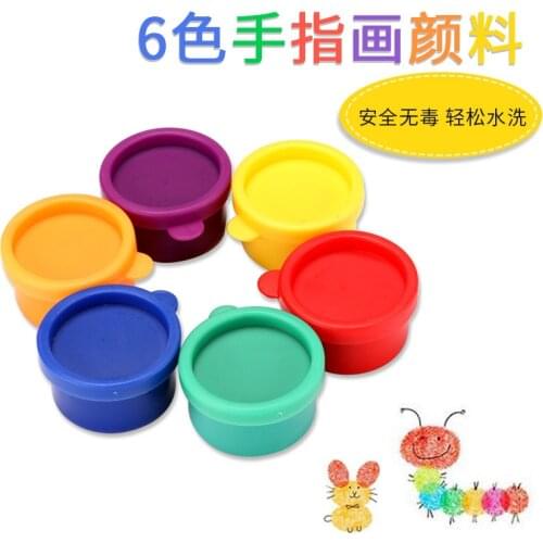 HOT SELL Finger paint paint set 30ML 6 colors environmentally friendly non-toxic washable childrens paint set dropshipping