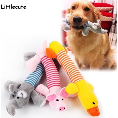Pet Dog Toys Puppy Chew Toy Plush Squeaker Squeaky Sound Cat Interactive Toy Training Interative Throw Animals Toys Dropshipping