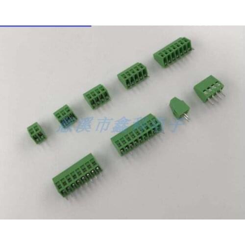 50pcs Screw type PCB terminal block XK128-3.5MM terminal block green minimum terminal block mini