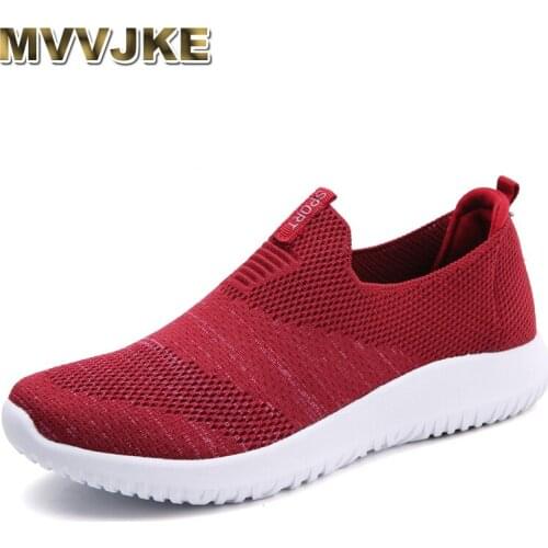 MVVJKE2020 autumn women flat sneakers shoes women breathable mesh flat shoes ballerinas woman without lace shoes moccasins shoes