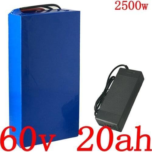 Free Customs duty 60V 1500W 2000W 2500W Electric Scooter Battery 60V lithium Battery 60V 15AH 18AH 20AH Electric Bike Battery