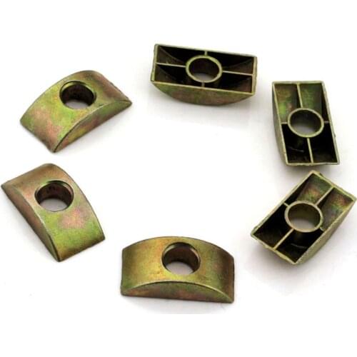 Half moon pad / half round pad / half moon nut / large platform connector / four in one / alloy crescent pad M8 30PCS