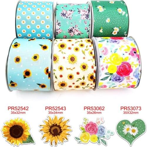 Cartoon characters printed grosgrain ribbon 43140