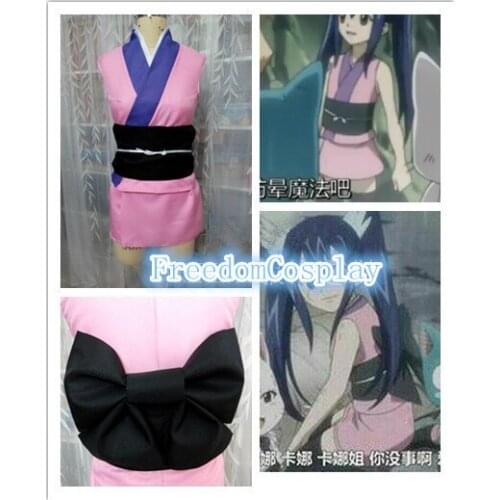 Fairy Tail Wendy Marvell pink kimono Cosplay Costume