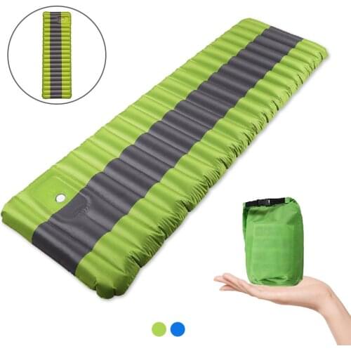 Self Inflating Camping Pads Thick 190*60*12cm Lightweight Camping Sleeping Pad Ultralight Compact Waterproof PVC Inflatable Mat