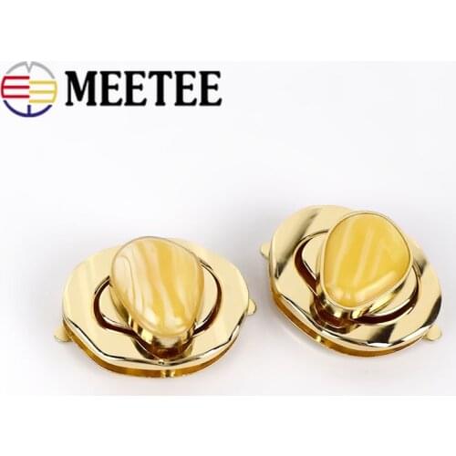 2/4pcs 45x36mm Metal Bag Snap Lock Handbag Clasps Closure Buckle DIY Purse Twist Turn Locks Bags Accessories Replacement Buckles