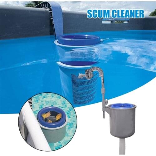 Swimming Pool Skimmer Wall-Mounted Surface Separator Pool Surface Floater Pool Debris Cleaner H7JP