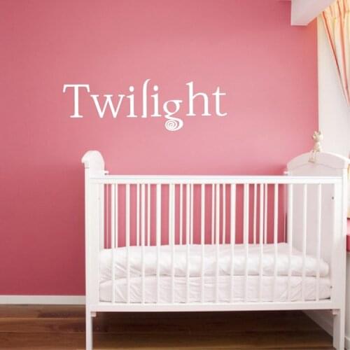 TWILIGHT Vinyl Wall Art Sticker Quotes - Edward & Bella Love Wall Decals For Girls Room Decoration
