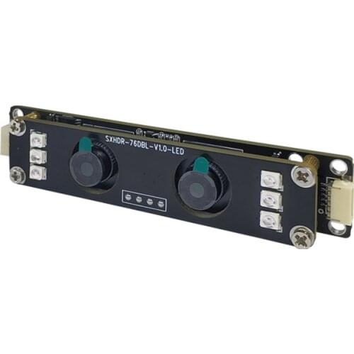 USB Binocular Camera Module Live Detection Face Recognition Dual 2 Million Module HD Backlight Hardware Wide Dynamic