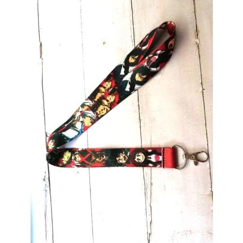 10 pcs Anime My Hero Academia Boku no Hero Academia Key Chains Neck Strap Keys Camera ID Card Lanyard N-100