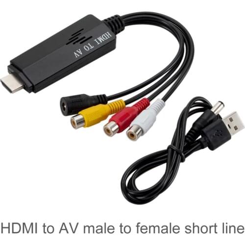 1080P Non- Shielded HD to AV RCA Converter Adapter Cable STB to Old TV