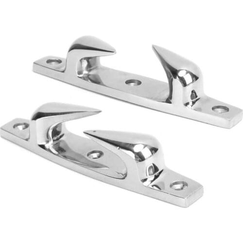 118mm 4.6in Bow Chock 316 Stainless Steel Boat Fairlead Cleat Chock Mooring Cleat Corrosion-resistant Boat Mooring Cleats