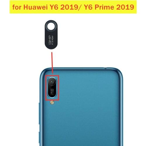 2pcs/lot for Huawei Y6 2019/ Y6 Prime 2019 Back Camera Glass Lens Main Rear Camera Lens with Glue Repair Spare Parts