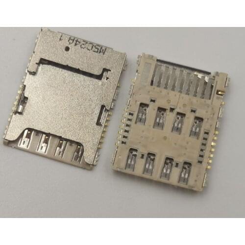 2Pcs Reader Sim Card Socket For Samsung J2 Pro J2Pro J250 J4Plus J4 Plus J415 400 G3556D I9600 Slot Tray Holder Connector