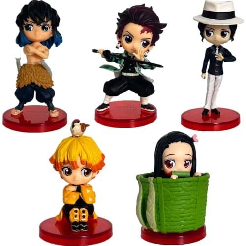 5pcs/lot Anime Demon Slayer:Kimetsu No Yaiba PVC Action Figure Toys