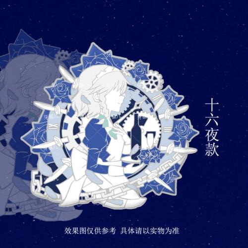 Anime TouHou Project Izayoi Sakuya Metal Badge Brooch Collection Pin Decor Gift