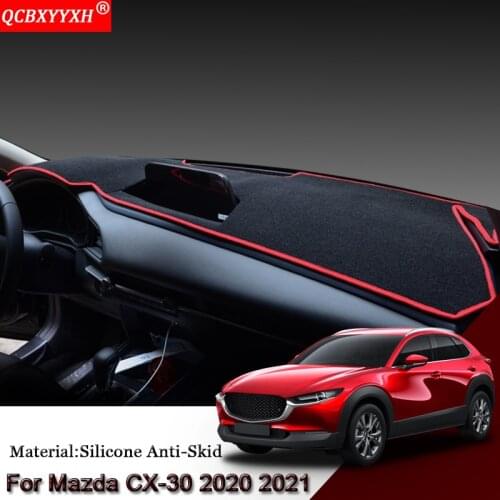 Car Styling For Mazda CX-30 2020 2021 Auto Dashboard Protective Mat Shade Cushion Pad Rose Carpet Mat Cover Internal Accessories