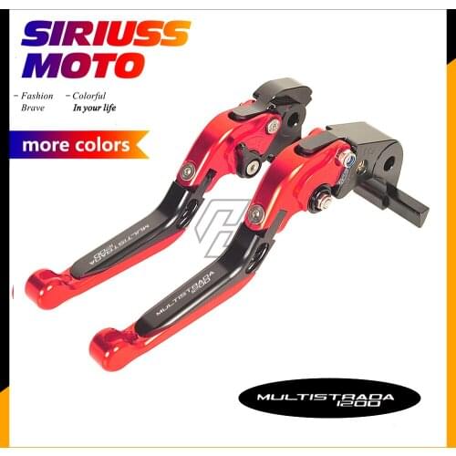CNC Motorcycle Foldable Lever Motocross Brake Clutch Levers Case for Ducati MULTISTRADA 1200 S GT 2010-2016