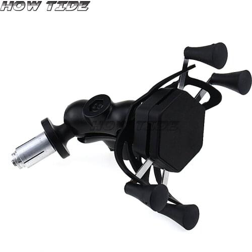 Phone Holder for KAWASAKI Kle 500 ZX600 NINJA ZX-6RR ZX-14R ZZR1400 ZX14R ZX6R Motorcycle GPS Navigation Bracket 16-19mm