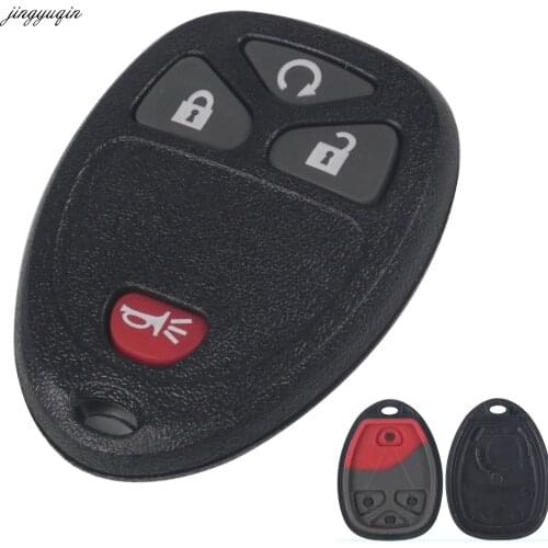 Jingyuqin 4 Buttons Entry Remote Key Fob For Buick Cadillac Chevy GMC Chevrolet Traverse Key Shell Remote Key Case fob