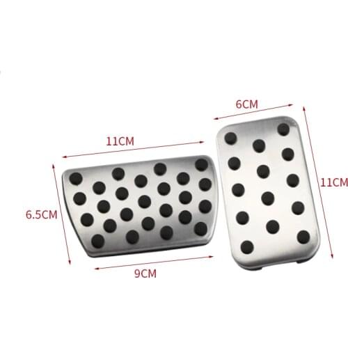 For Honda Civic CRV Jade Accord Elysion Odyssey Stainless Steel Car Gas Brake Clutch Pedals Anti-slip Pedal Cover AT MT
