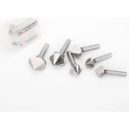 3flute straight shank 90degree Chamfering milling cutter 5 6 8 10 12MM for CNC machine