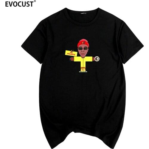Golf Wang no violence Tyler The Creator Streetwear Hip Hop T-shirt Cotton Men T shirt New TEE TSHIRT Womens