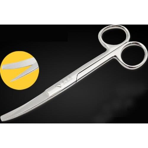 Stainless Steel Surgical Scissors Sharp Point Round Head Curved Scissors Surgical Curved Pointed Straight Point