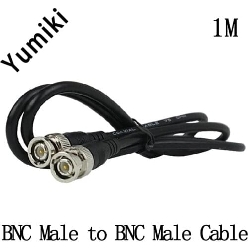 Yumiki SYV-75-3 1m/2m/3m/5m/10m Coaxial BNC Cable for CCTV Camera BNC Male to BNC Male Cord M/M