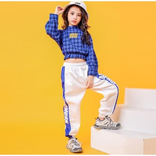 Hip Hop Costumes for Girls Boys Jazz Ballroom Dance Clothes Kids Hiphop Party Stage outfits Competition Costumes Dancewear LJ
