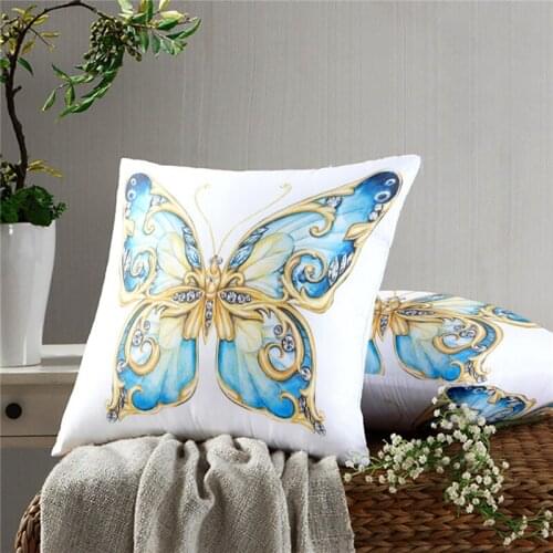 Beautiful Butterfly Pillow Case Decoration Sofa Cushion Pillow Case Bed Pillow Case Home Decoration Car Pillow Case
