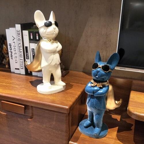 Creative dog modeling art ornaments tea table fruit tray sculpture modern minimalist store opening gifts lucky ornaments