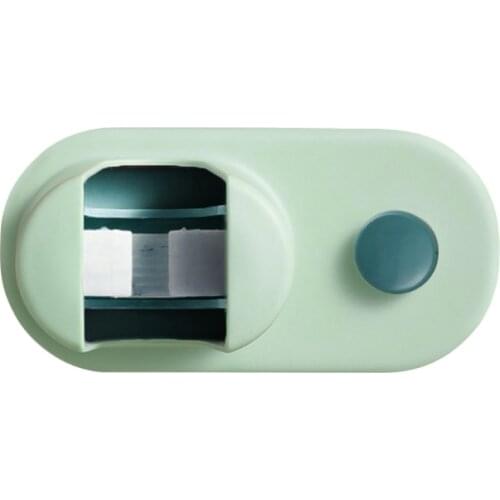 LXAF Hole-free Bathroom Wall Hanging Mop Clip with Silicone Shrapnel Curved Wrap