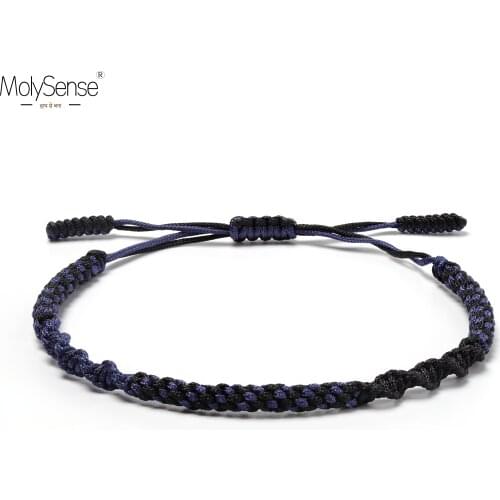 MolySense Tibetan Buddhist Lucky Amulet Tibetan Bracelets & Bangles For Women Men Handmade Knots Rope Lucky Gift Bracelet